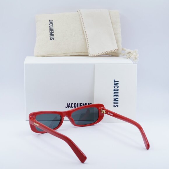 Jacquemus CAPRI JAC/55 C2 Rectangle Sunglasses - Red\\Grey main image 4